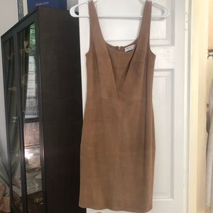 Bailey 44 Fitted Leather Mini Dress